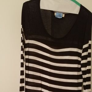 Olive and Oak Alvin Striped Long Sleeve Sweater